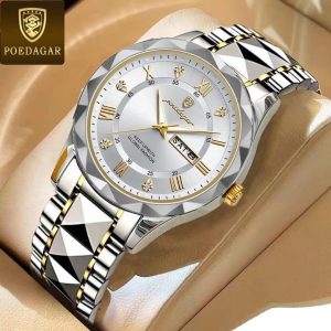 POEDAGAR 615 Diamond Cut Watch