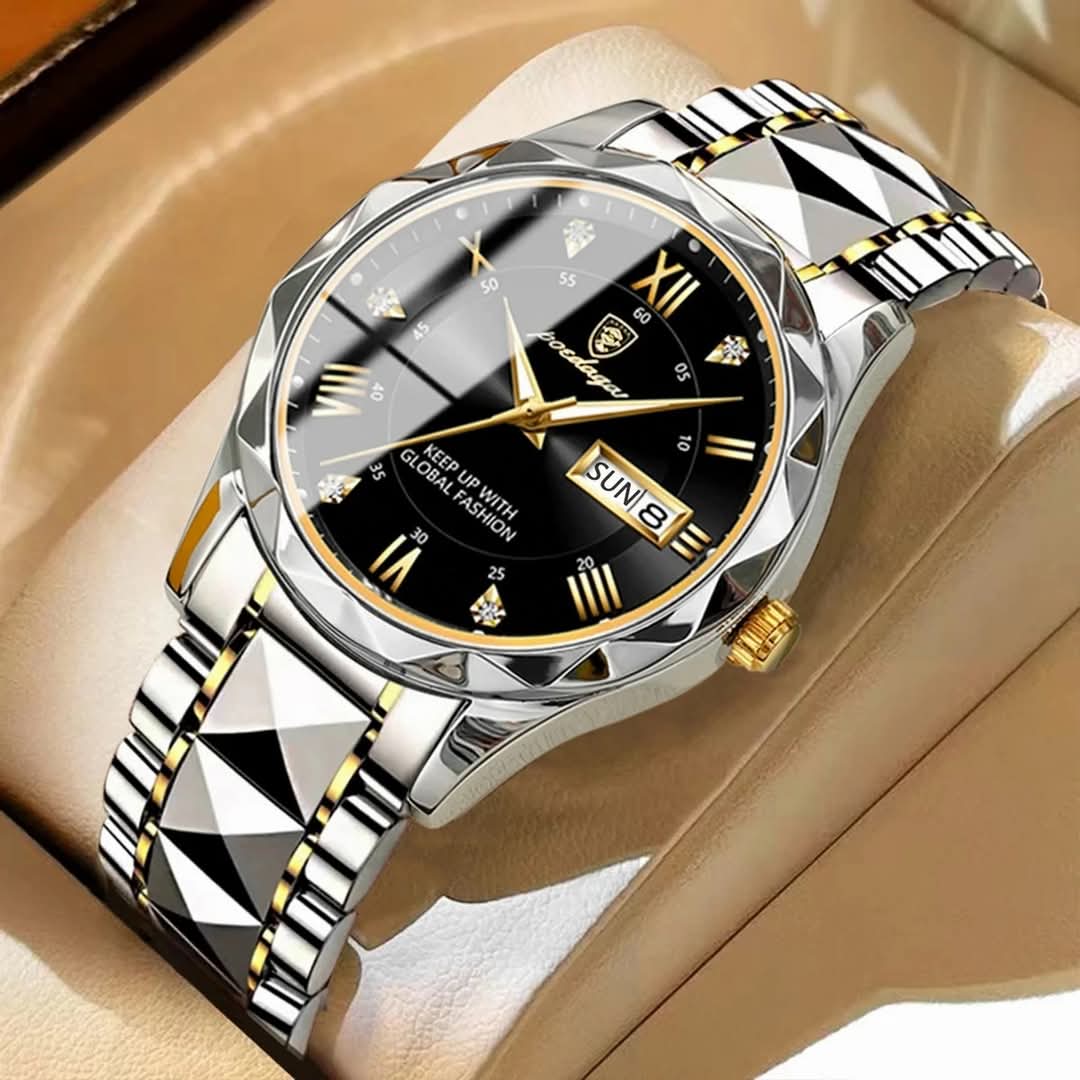 POEDAGAR 615 Diamond Cut Watch F